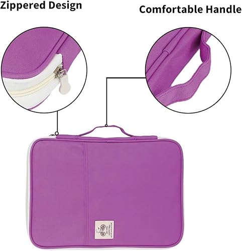 Miniatura 6 de Carpeta de archivos de bolsa de documentos A4, multifuncional A4 bolsas de documentos, organizador de cartera, bolsa de viaje impermeable con