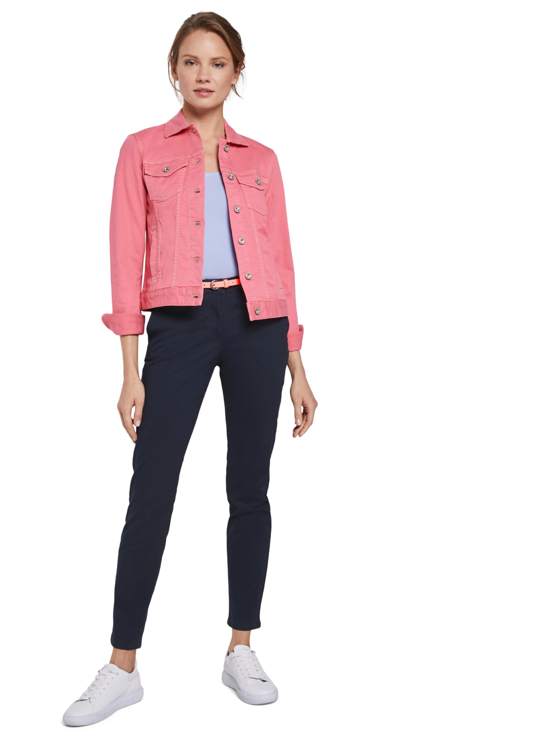 Tom Tailor Damen Slim Chino Hose mit Gürtel
