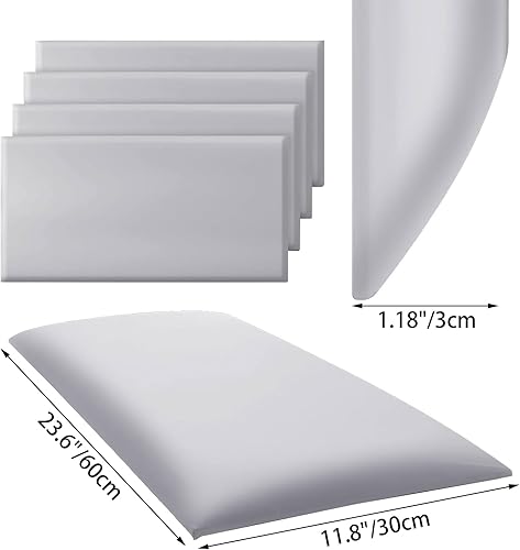 Miniatura 7 de Paneles tapizados 3D anticolisión para niños, paneles de pared tapizados para despegar y pegar, cabecero Queen, calcomanías decorativas de pared