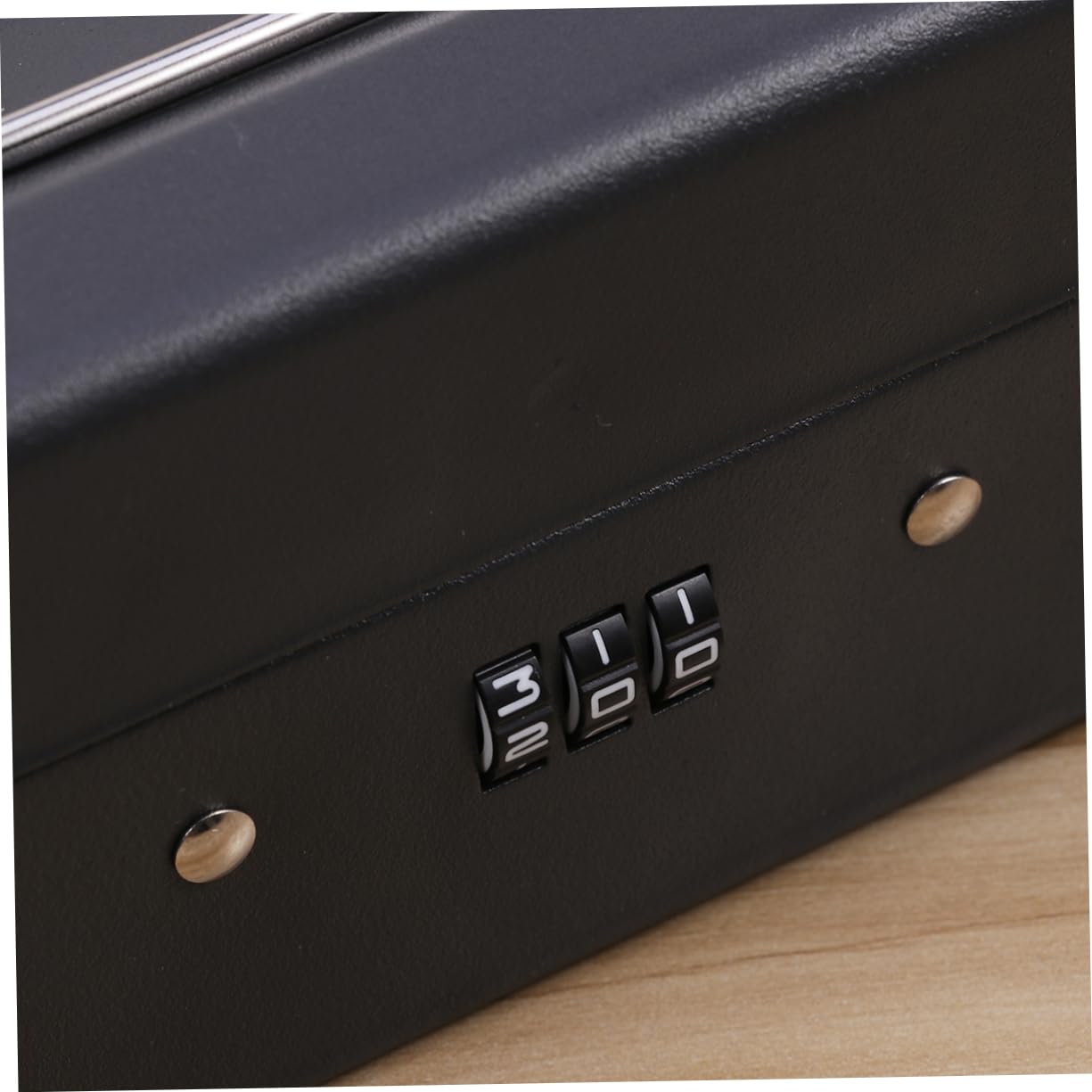 Caja De Seguridad Con Combinación Caja Registradora De Resistente Diseño Mejorado Para Almacenar y Monedas Color Negro