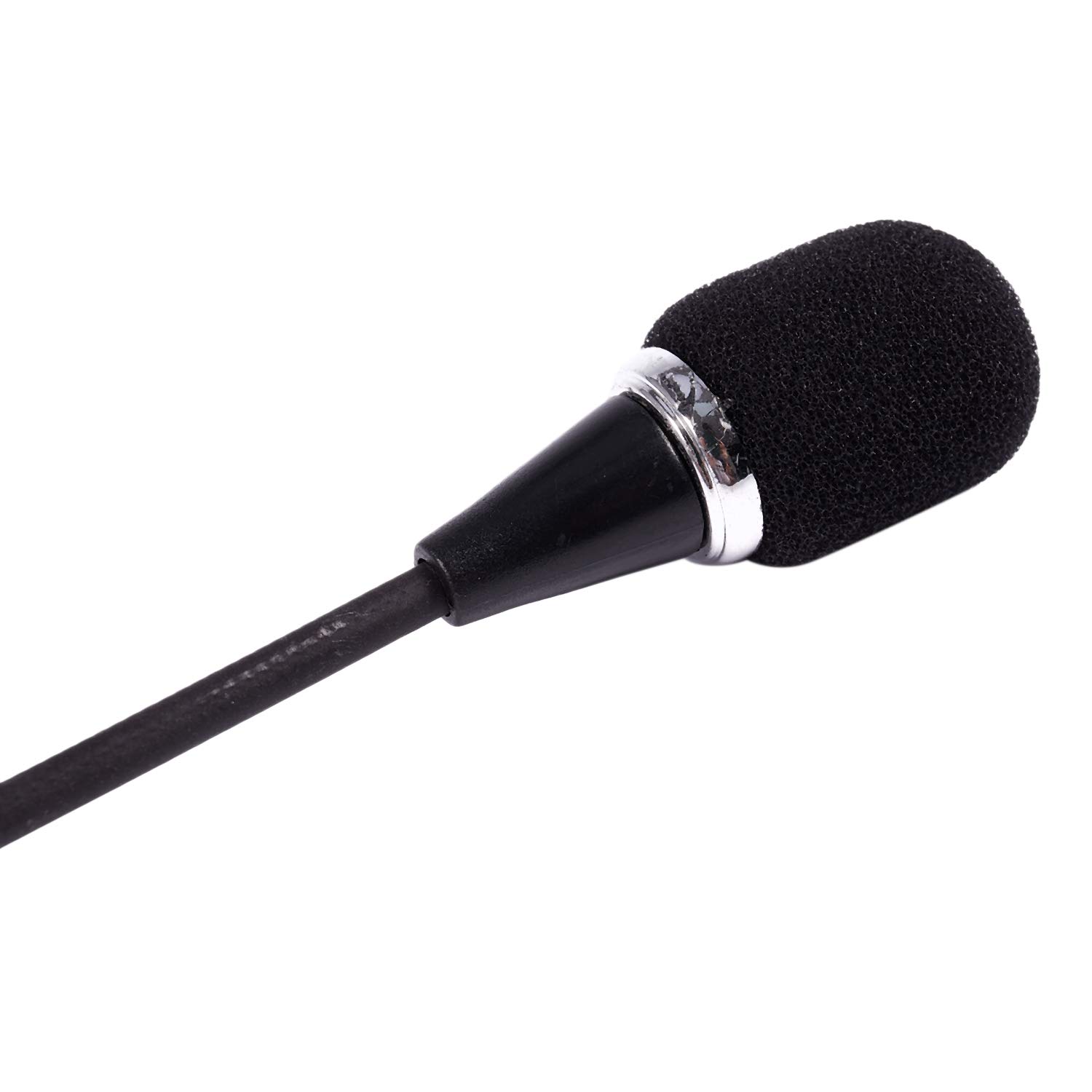 2 X Mini Microfono Flessibile Da 3,5 Mm, Per PC Portatile Skype, Colore: Nero - Foto 13