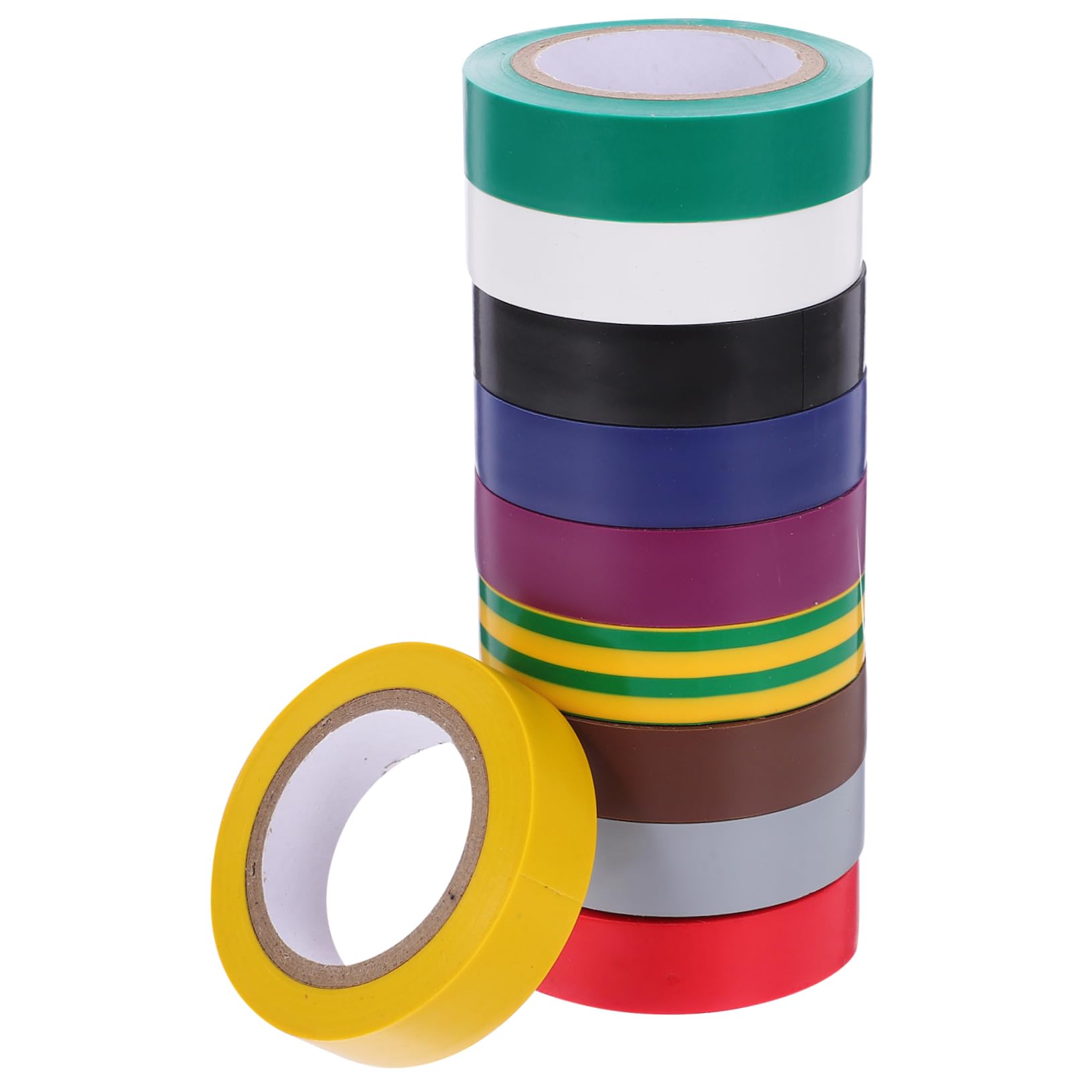 PRETYZOOM 10Rolls Electric Insulation Tape Electrical Tapes for Wire Protection High Heat Resistance for Automotive and Electrical Projects