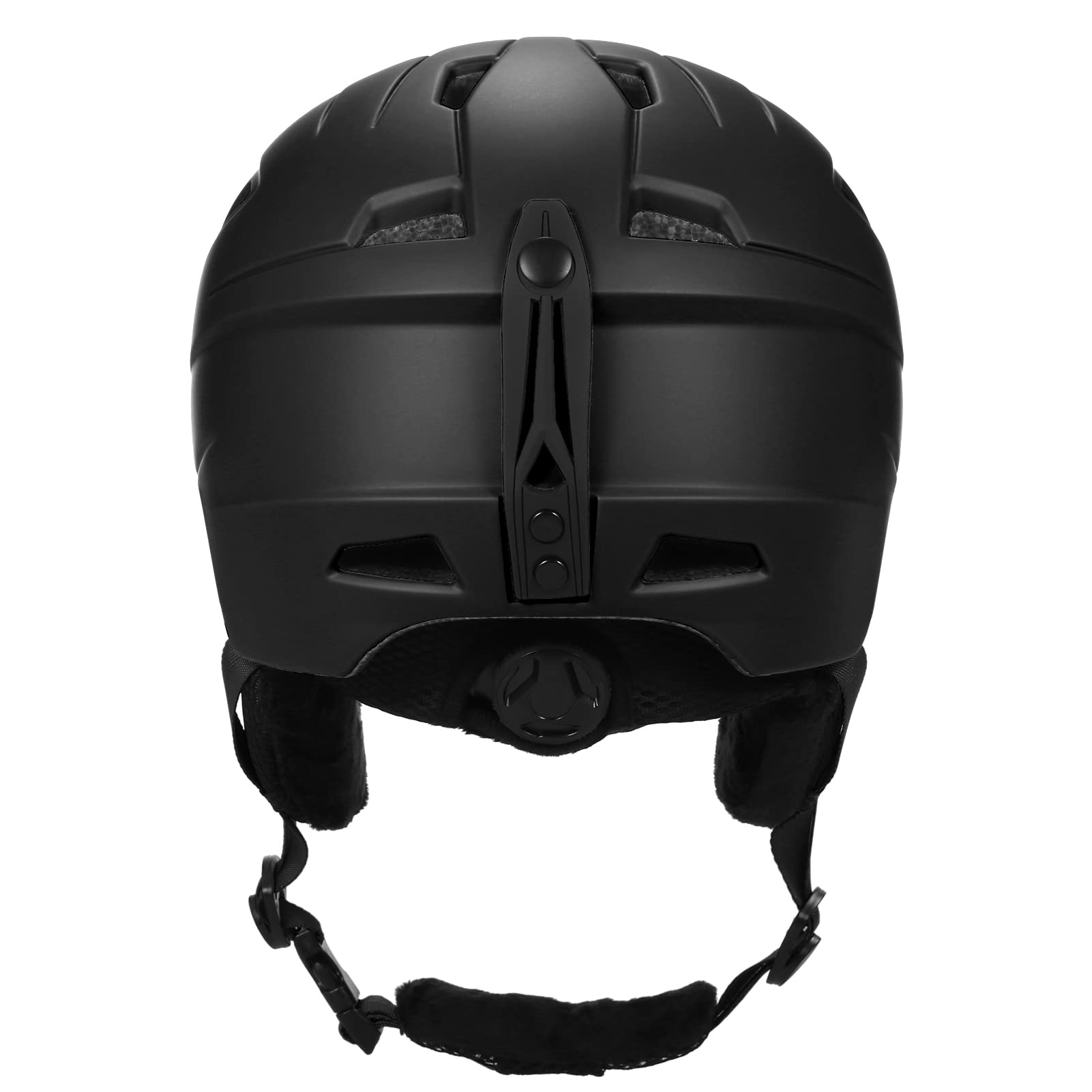 Casque de ski et de snowboard avec doublure amovible et coussinets d'oreille