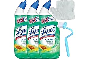 Lysol Clean and Fresh Toilet Bowl Cleaner with Clinging Gel, Fresh Country...