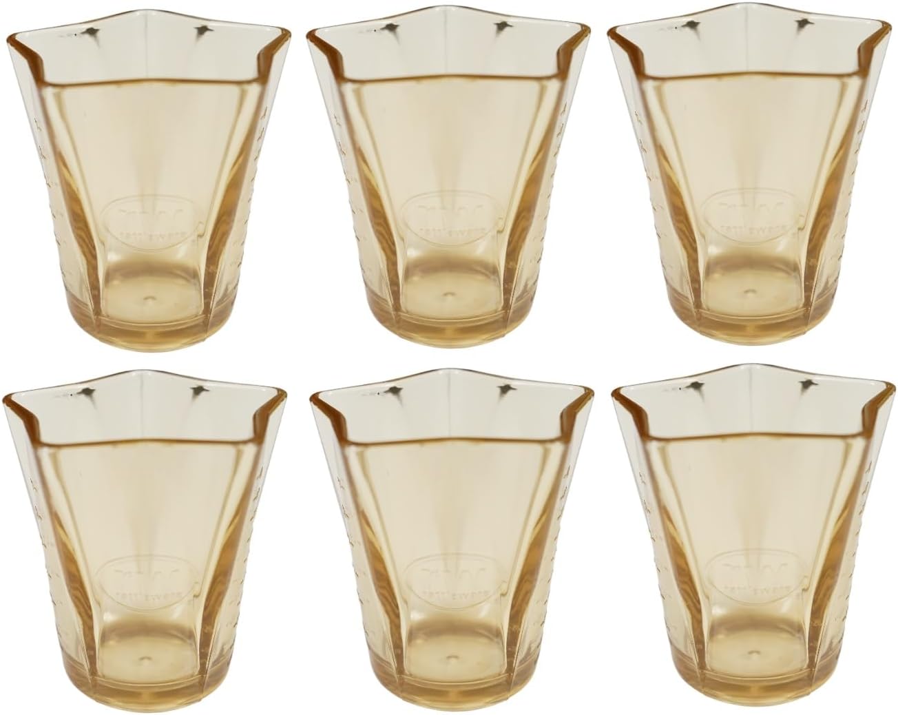 Rattleware Amber 5 Spouted Plastic Espresso Measuring Pitcher, Pack of 6