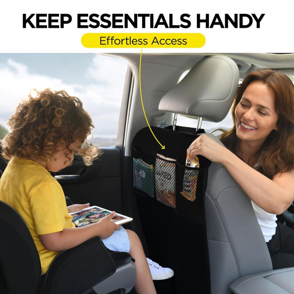 Tapis Protection Siège Arrière Voiture, pour Peugeot 3008 5008 508/C5 Aircross/DS7 Crossback 2017-2023 Imperméable Protecteur Arrière de Siège Auto Voiture Kick Mat