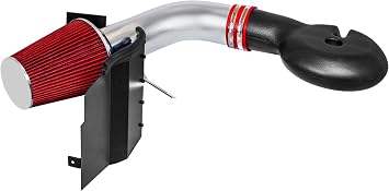 Cold Air Intake System with Heat Shield Kit + Filter Combo RED Compatible For 97-98 Dodge Dakota V8 5.2L/5.9L / 98-03 Dodge Durango V8 5.2L/5.9L
