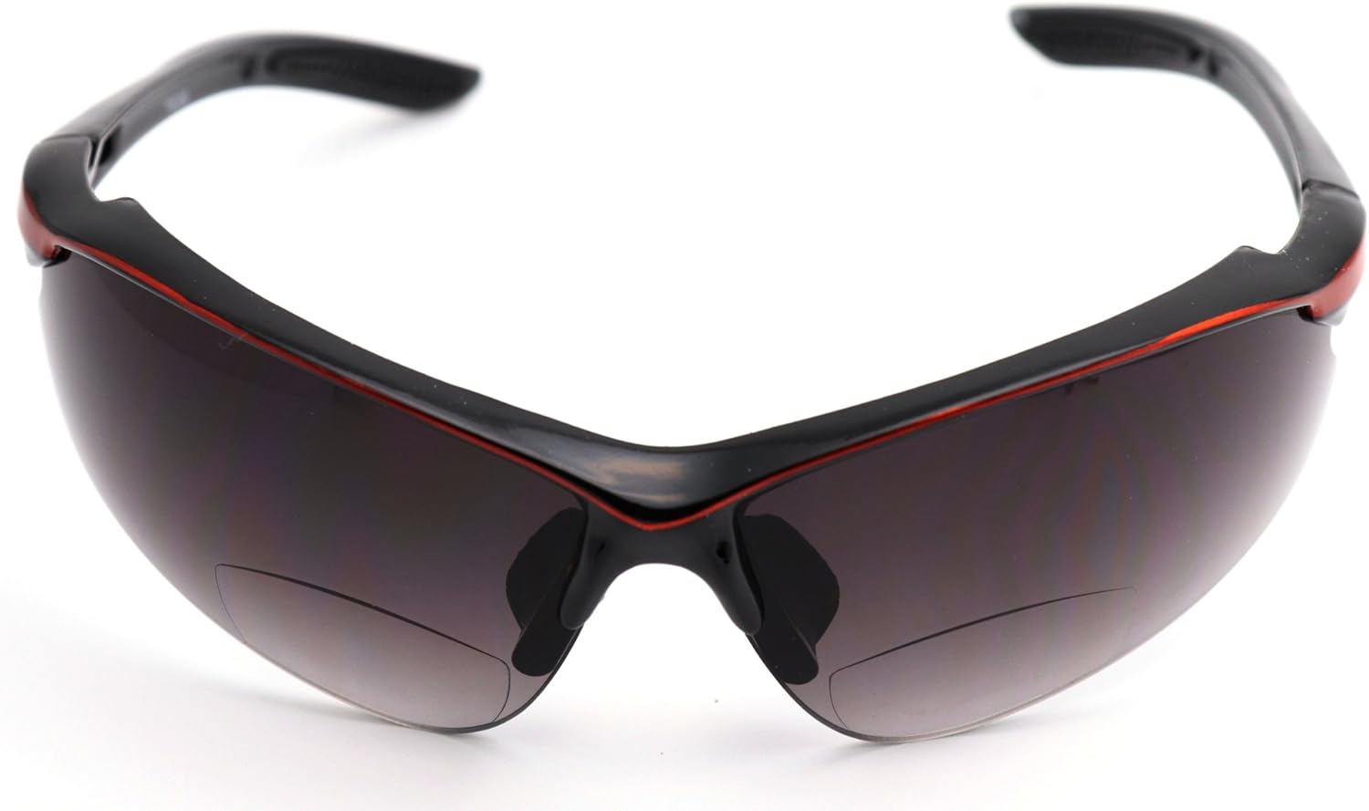 ColorViper Sports Double Injection Readers Flexie Reading Glasses size and color very (z1 shiny black metallic orange w/ bifocal, 3.00)