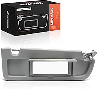 Vista 12 de A-Premium Parasol para conductor y pasajero compatible con Honda Civic 2006, 2007, 2008, 2009, 2010, 2011, sin espejo de tocador, sin luz