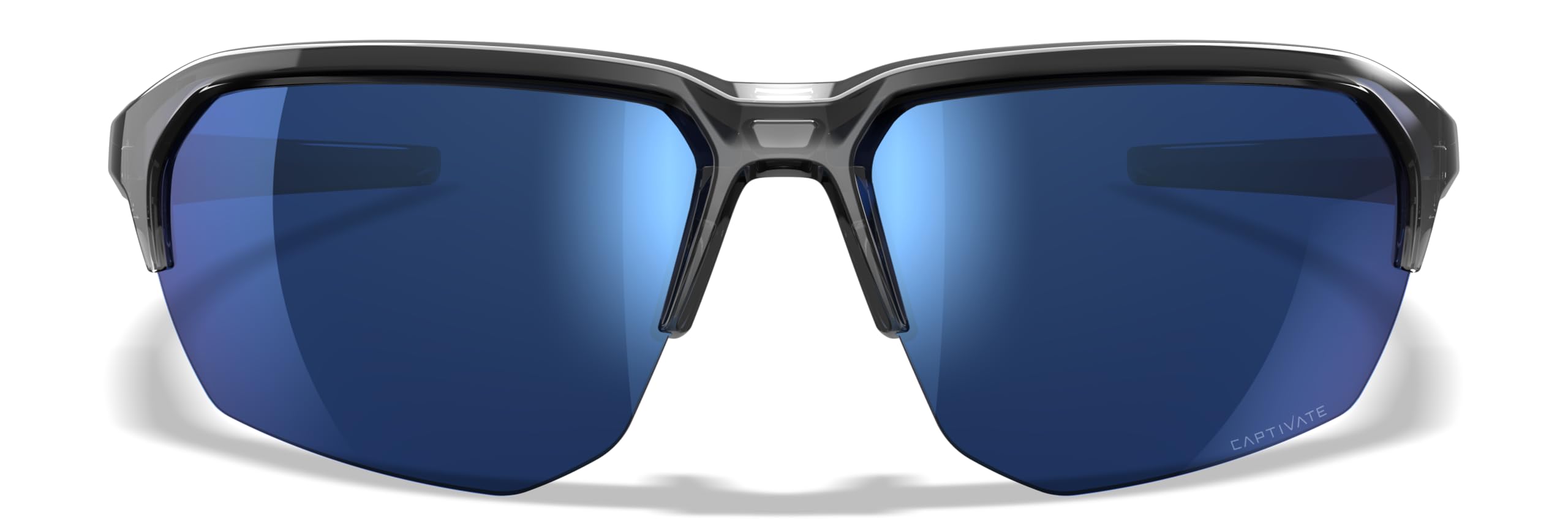 Wiley X JAKL Captivate polaryzacyjne okulary przeciwsłoneczne, okulary ochronne dla mężczyzn i kobiet, ochrona oczu UV do fotografowania i na zewnątrz, błyszczące, kryształowo-szare oprawki