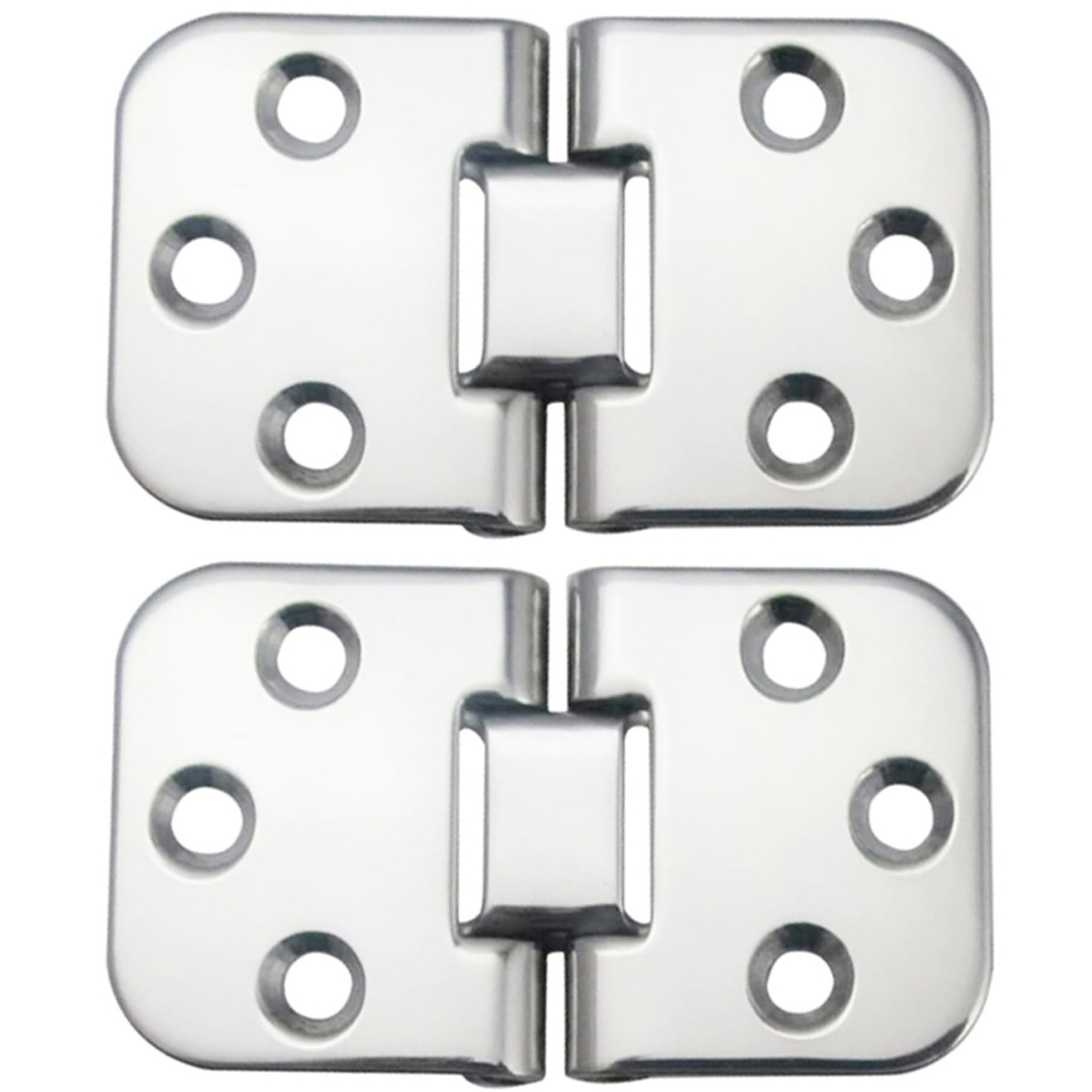 Charnière de porte d'armoire en acier inoxydable 180 degrés pour bateau lot de 2