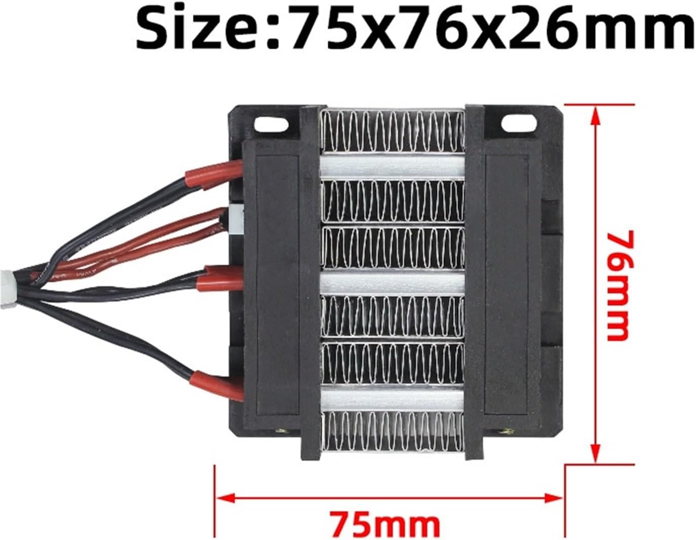 220V 200W Insulated ceramic air heater 3 row/mini egg incubator heating element 31A3 75 * 76 * 26mm