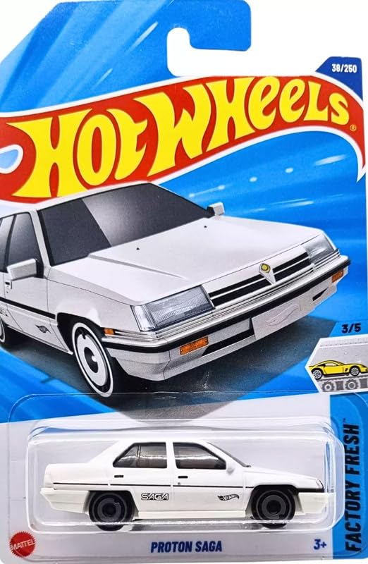 Image of Hot Wheels Proton Saga Factory Fresh Ages 3 and Up 38 /250 (White)