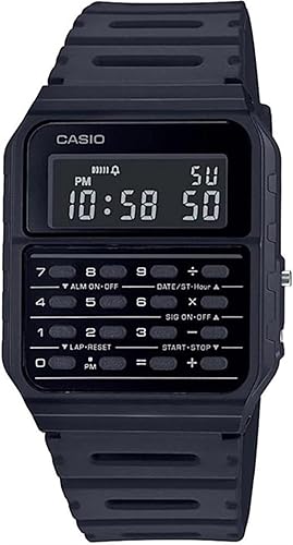 Casio CA-53WF-1B Calculadora Negro Digital Reloj para hombre Original Nuevo Clásico CA-53, Negro -, Clásico, digital