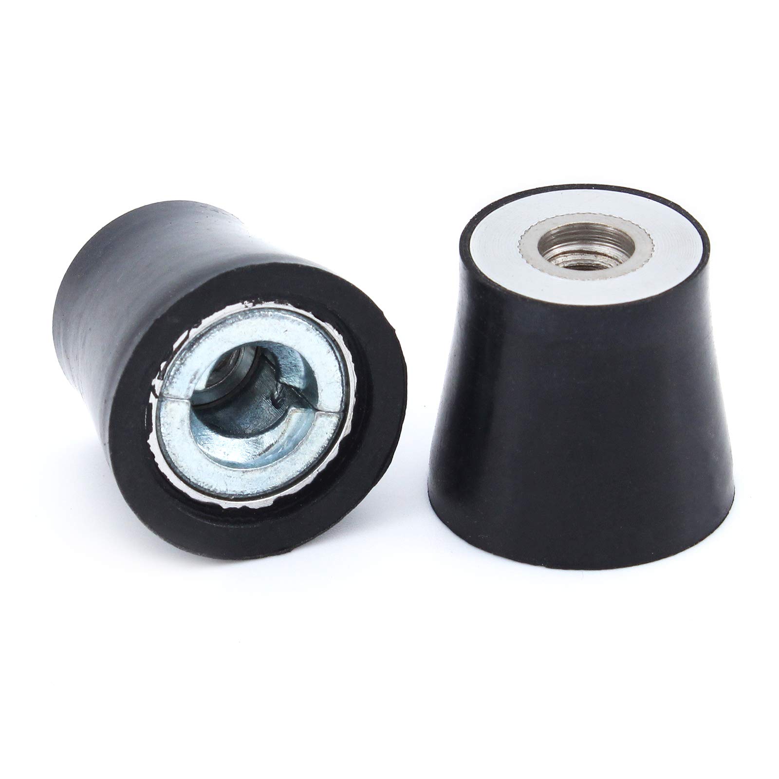 6 Pcs 1 zoll(25mm) 2 zoll(50mm) und 3 zoll(76mm) Disc-Pad-Halter mit 1/4 zoll Schaft für Runde Drehwerkzeug Schleifen Polier-Oberflächen-Conditioning Discs