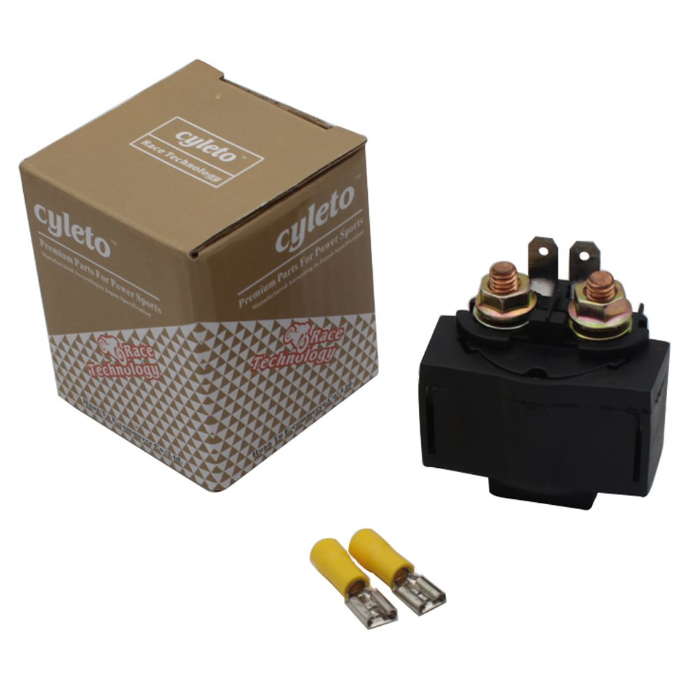 Cyleto Relè Solenoide Avviamento Per Moto - Compatibile Con Kawasaki Vulcan 750 (1987-2006) E Molti Altri Modelli