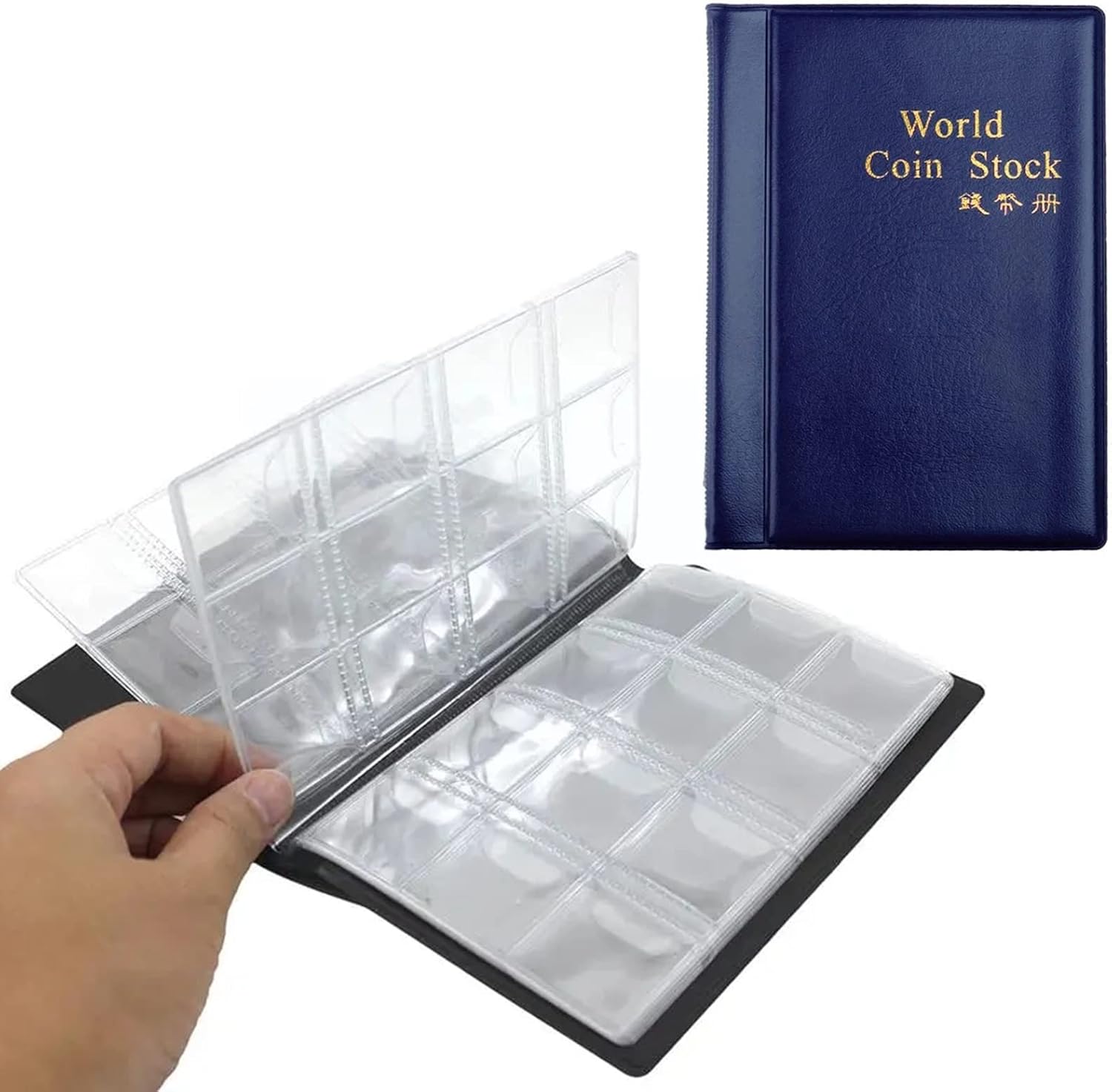 ZLXFT Münzalbum,Münzen Aufbewahrung,Sammelalbum für Diverse Münzen