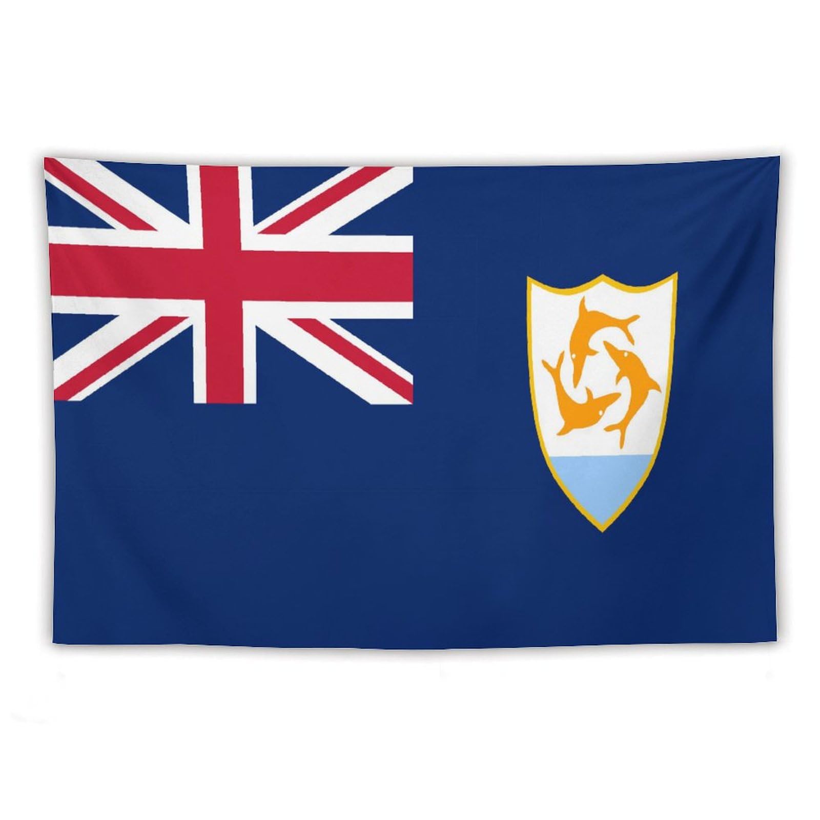 XingFox Anguilla Flag Tapestry Wall Hanging National Flag Tapestry for Room Bedroom Dorm Aesthetic Decorations, 40"x60"