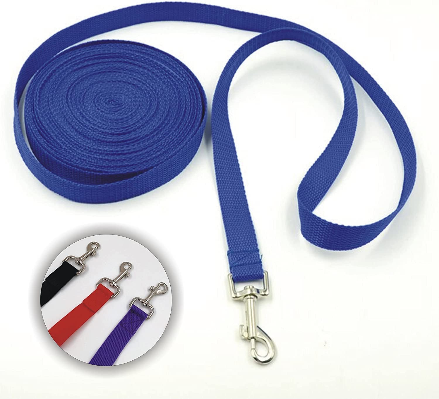 JKG® 10m Dog Training Lead - Strong Dog Leash, Black or Blue, 10 Meters - Image 3