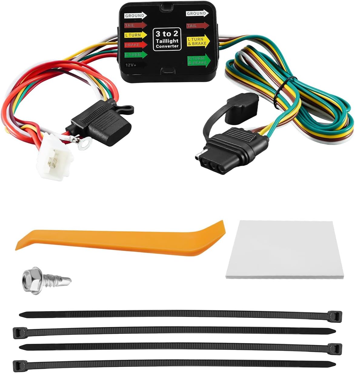 Trailer Wire Harness for Trailer Lights Connect Fit for Toyota Sienna 2021-2024 Replace 56489, 4 Pin Trailer Hitch Wiring Harness