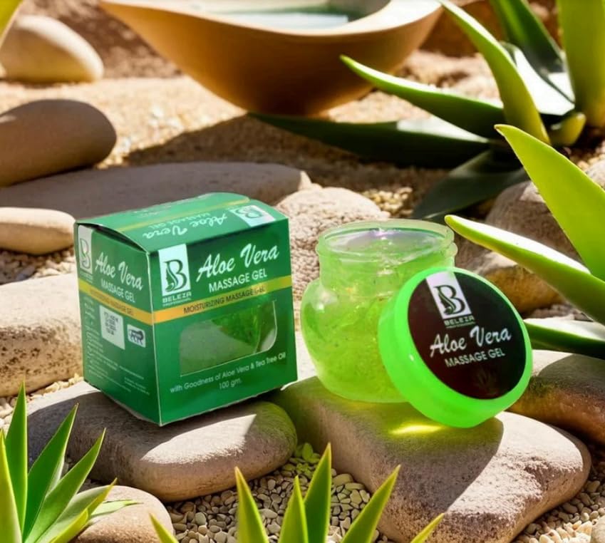 Beleza professional Aloe Vera Massage Gel,Deeply Nourish skin Giving it a refreshing feel (100 ml)-image-2