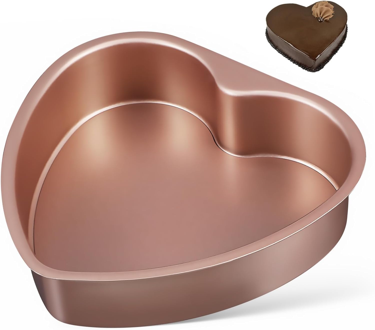 GOOHOCHY Heart Cake Mold Roasting Pan Baking Dishes for