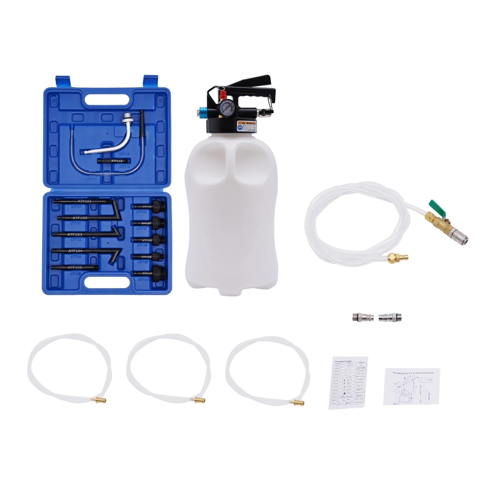 Máquina neumática de cambio aceite transmisión automática, dispensador combustible, caja cambios bombeo, herramienta llenado, herramientas reparación automóviles, 10L Agrícola, Comercial