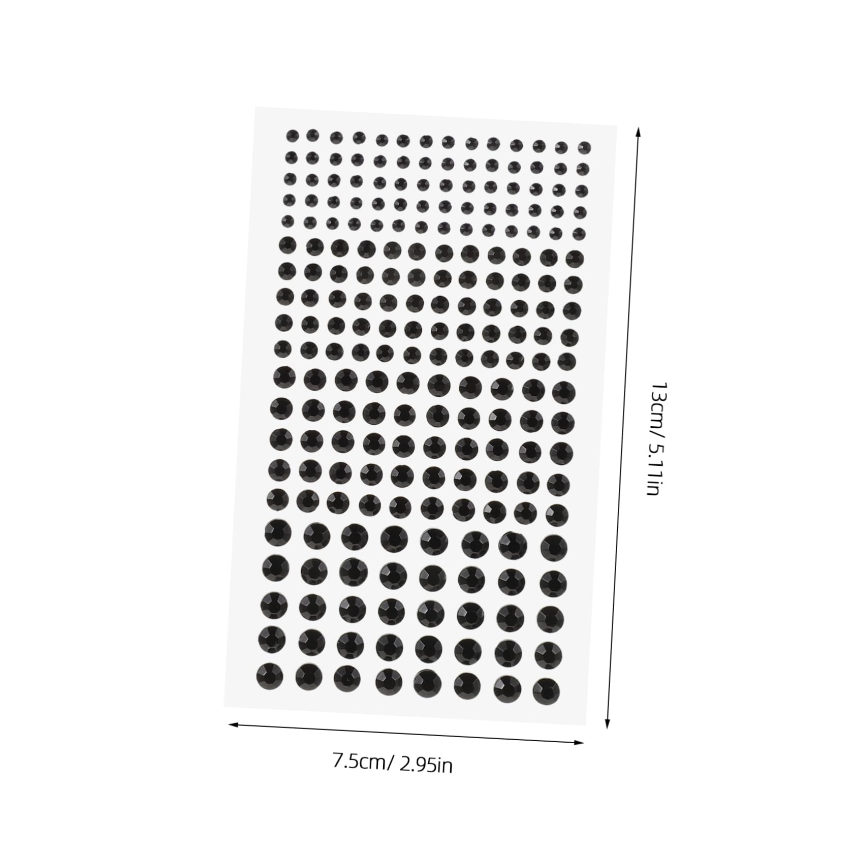 KALLORY Self Adhesive Festival Face Jewels 10pcs Rhinestone Stickers for Carnivals Costumes Balls