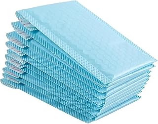 CTRSM Sobres publicitarios de Burbujas, Bolsas de plásti 10 Uds. Bolsas de Burbujas Azules Bolsa de sobre autosellada de Espuma Bolsas de envío Acolchadas Suministros de Embalaje