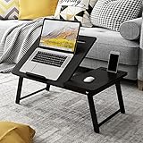 bambus tischplatte kaufen ✅ 【Elegantes Design und Robuste Struktur】 ： Das verborgene Kartenschlitzdesign mit einstellbarem Winkel kann höhere Neigungsanforderungen erfüllen, um ein komfortableres Benutzergefühl zu erzielen. Durch das Design der Tablettstange lassen sich Computer und Bücher nicht leicht verrutschen. Der gesamte Tisch ist mit Schrauben verstärkt. Die speziell konstruierte Tischplatte hält schweren Lasten stand und nutzt sich nicht ab oder verformt sich nicht.