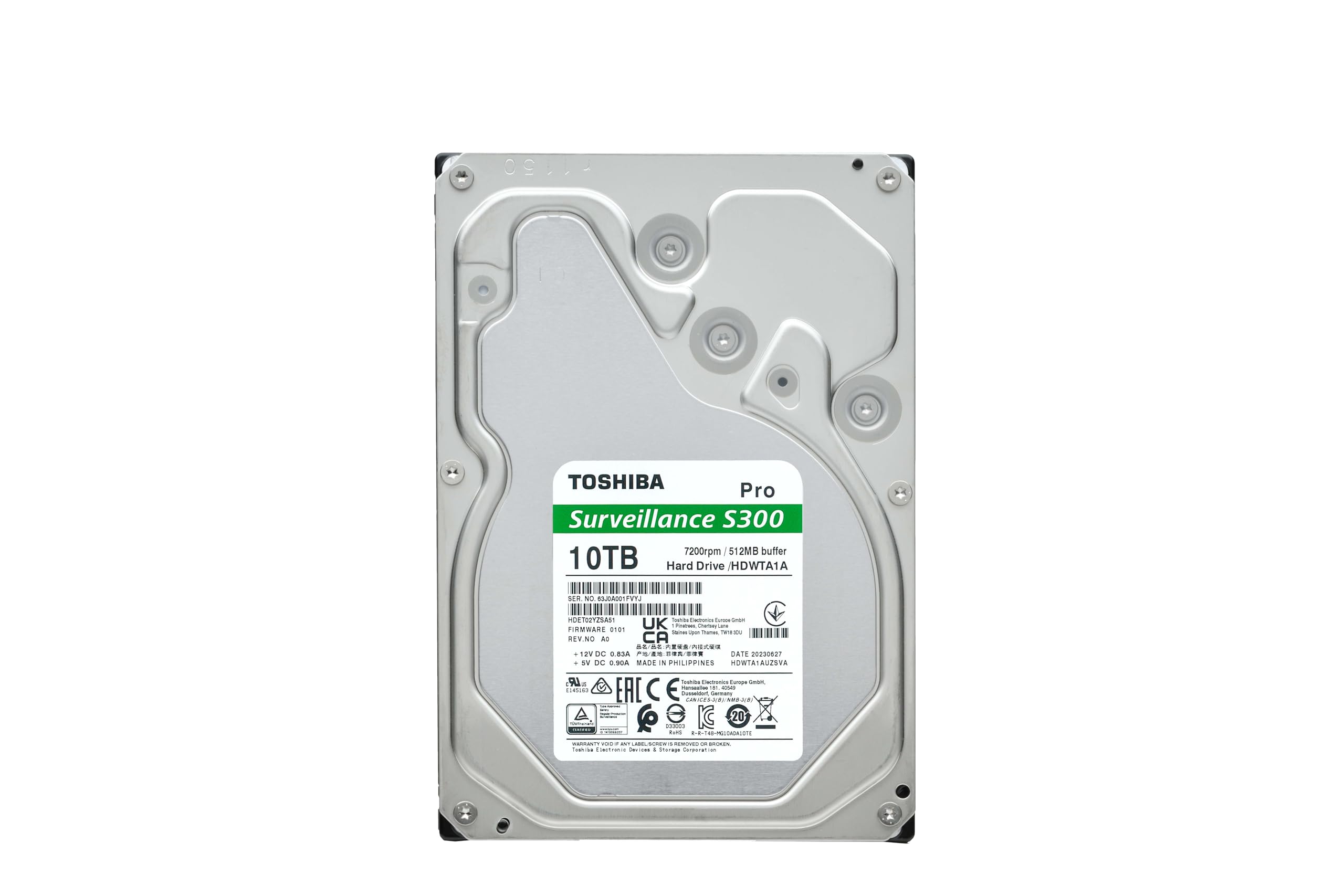 Amazon.com: Toshiba S300 PRO 10TB Surveillance 3.5” Internal Hard
