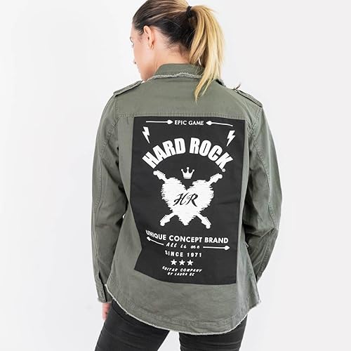 Vista 3 de Chaqueta Laura Be Army para mujer Verde