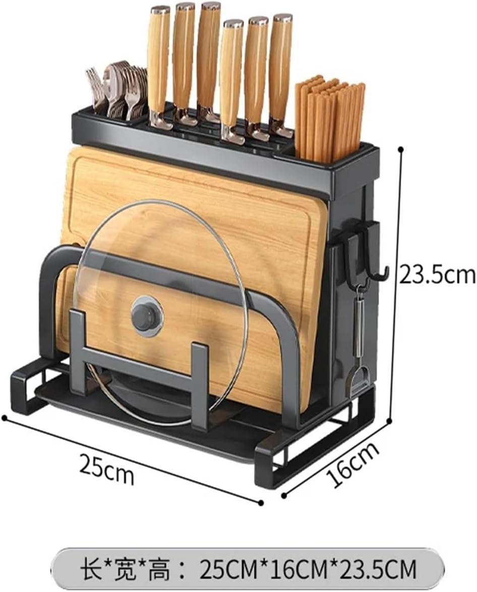 Knife Holder Multifunctional Integrated Storage Cutting Board Chopstick Barrel Pot Lid