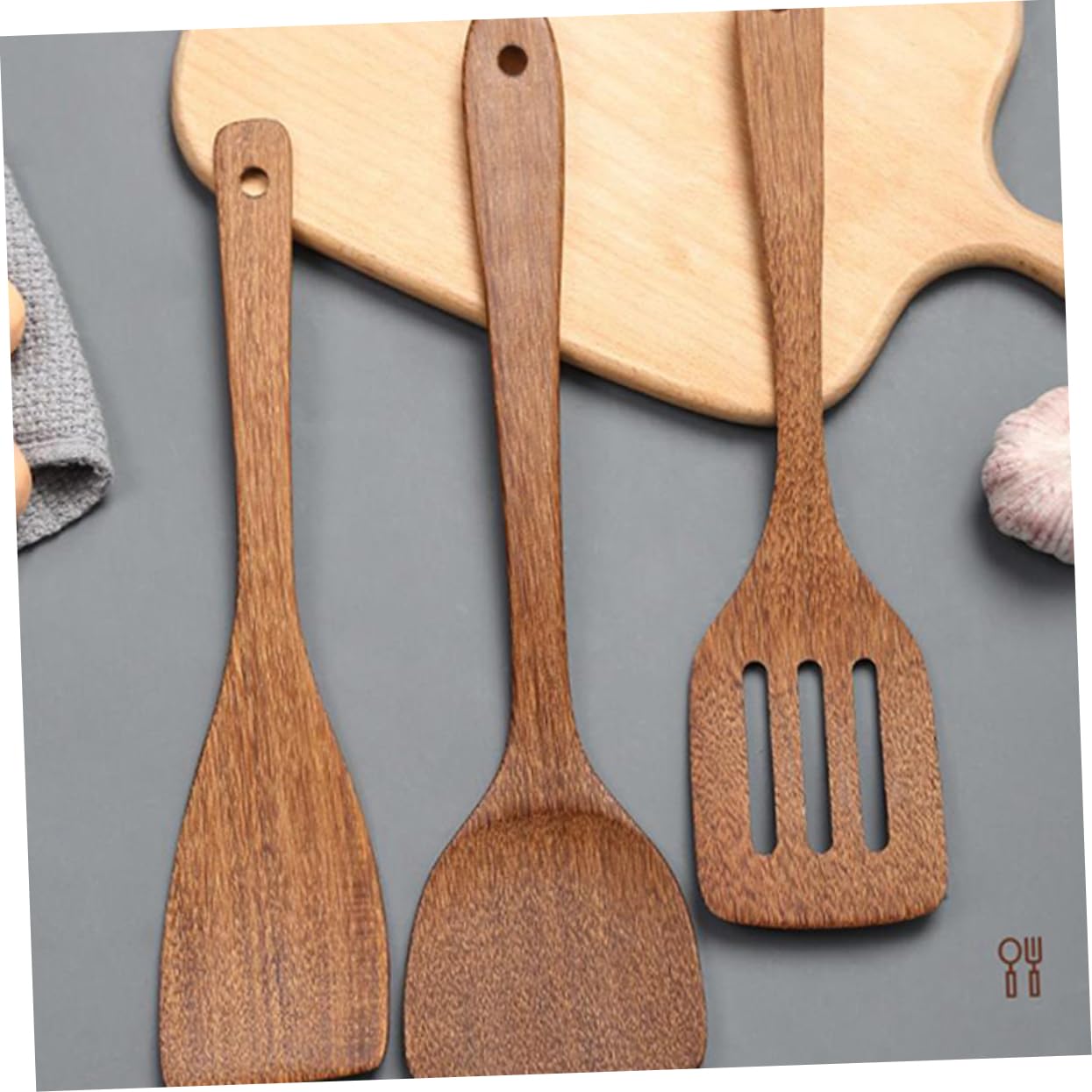 3 Series Practica Pala De Madera Servicio Pala De Mango Largo De Madera Utensilio De Cocina Pala De Cocina De Madera Marrón 2 Piezas X 3