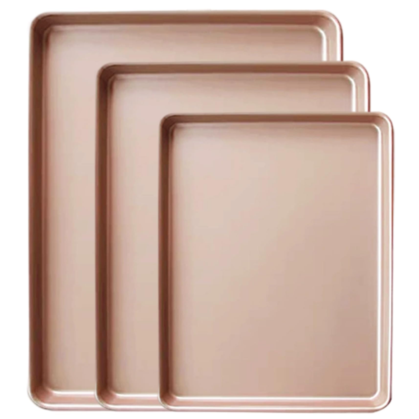 Plaque biscuits antiadhésive lot de 3 plaques à pâtisserie pour four