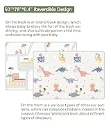 Vista 5 de Baby Play Mat Foldable Baby Floor Play Mat Large 50"*78"*0.4" Soft Foam Playmat for Babies Reversible Waterproof Padded Baby Girl Play Mat Portable