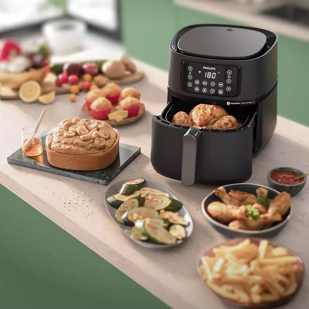 Philips HD9285/96 XXL Airfryer Fryer Zdalne złącze 1,4 kg, pojemność 7,2 l (z prezentem akcesoriów)