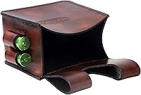 Vista 5 de TOURBON Bolsa de cuero para munición de tiro en la cintura, bolsa de concha de escopeta con 2 balas Loop