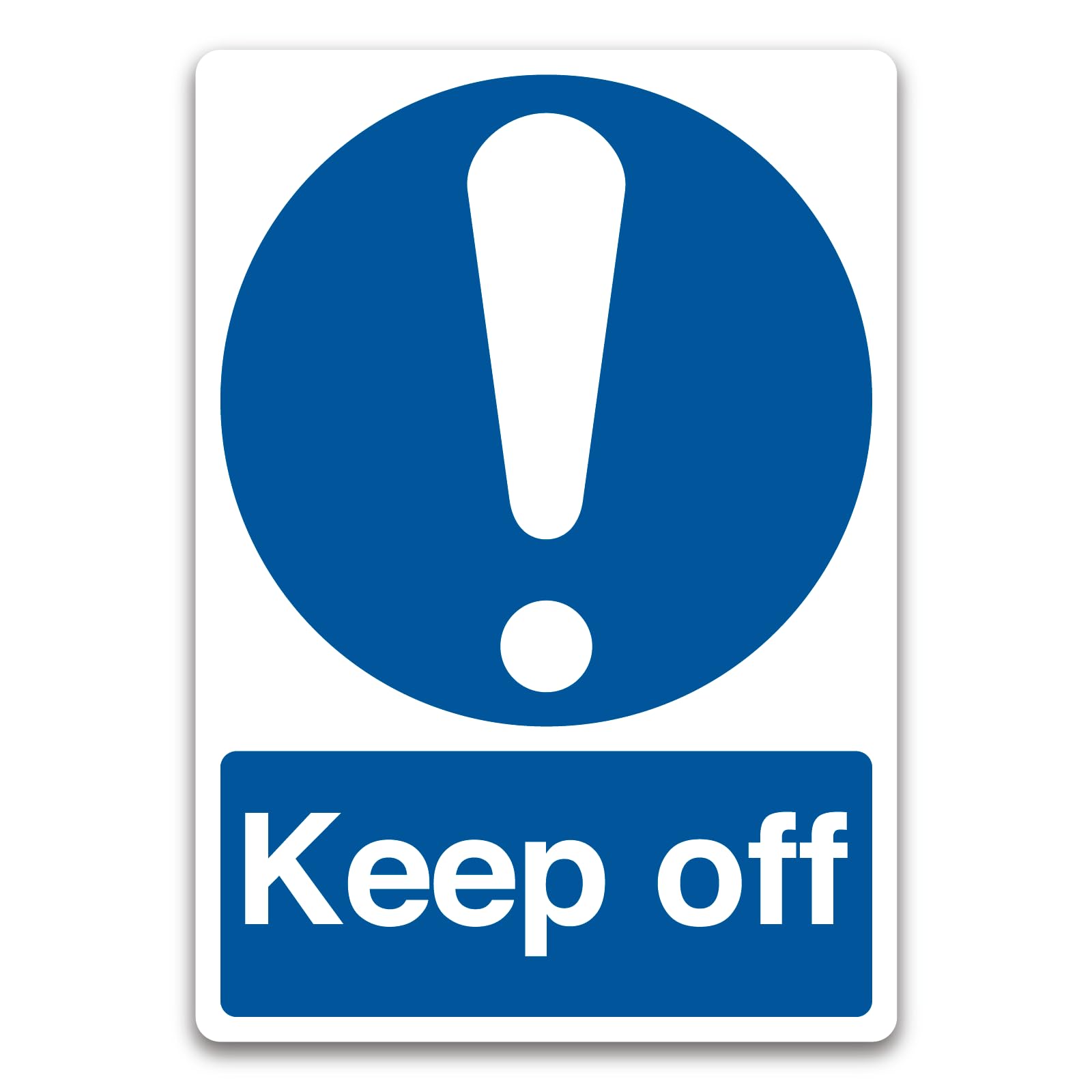 Keep off Sign Mandatory Metal Tin Sign 8 x 12 inch for Industrial & Commercial