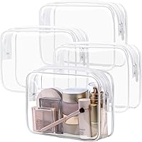 Vista 18 de PACKISM Neceser aprobado por la TSA, paquete de 2 – 1 mediano de cuarto de galón de mano de la TSA y 1 grande para equipaje facturado, bolsa de rosa