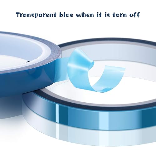 Miniatura 3 de Outus 6 rollos de cinta de alta temperatura, cinta de prensa de vinilo térmico resistente al calor, impresión 3D por sublimación para transferencia