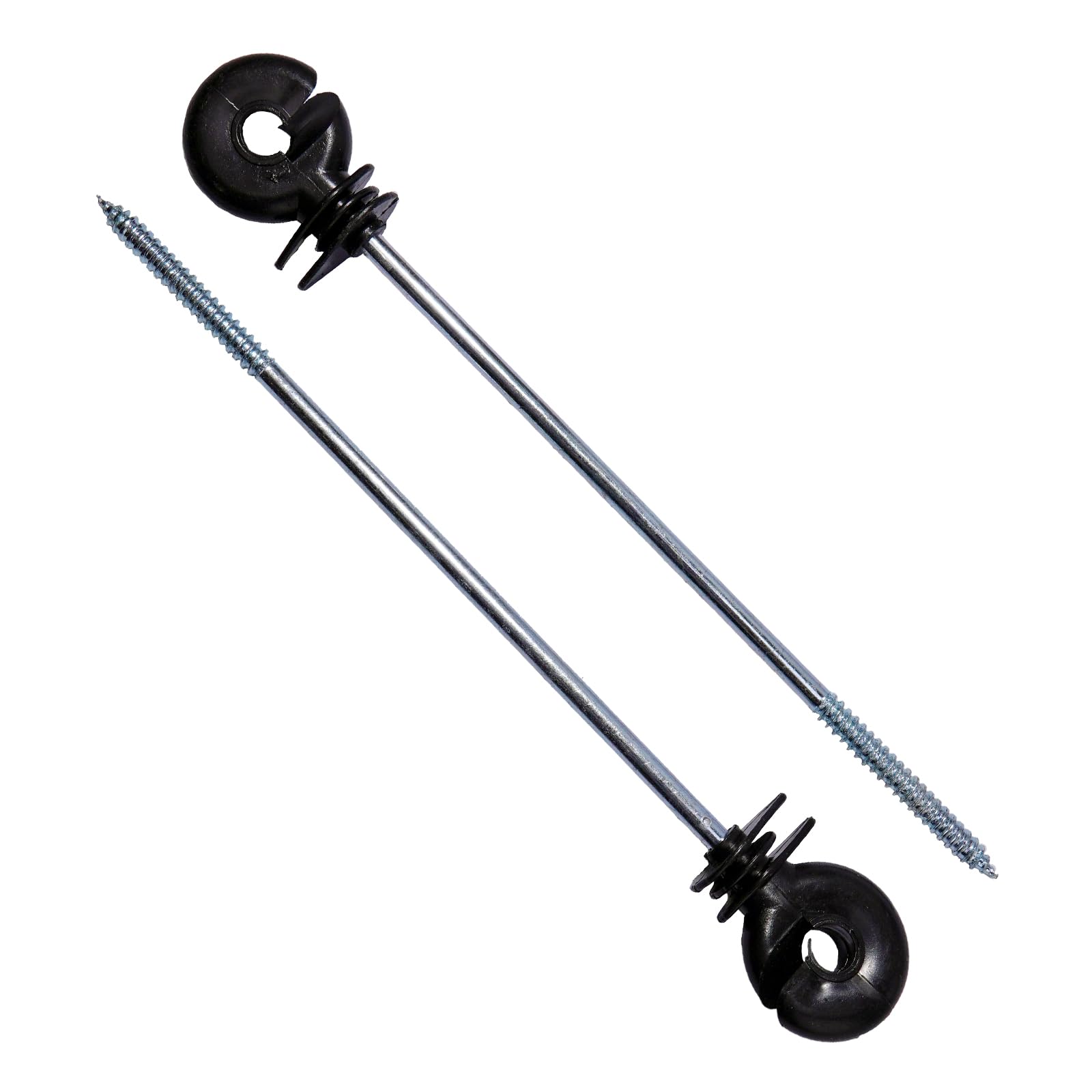 Isolateur Cloture Electrique, Isolateurs Annulaires pour Poteaux en Bois, Corde, Clôture électrique - Longueur Totale : 250 mm