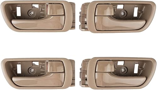 4 manijas interiores de puerta para Toyota Camry 2002 2003 2004 2005 2006 delantera trasera izquierda conductor derecho lado pasajero beige