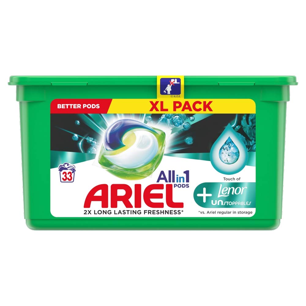 Ariel All-In-1 Pods+ Lenor Unstoppables 33 Unidades 960 g