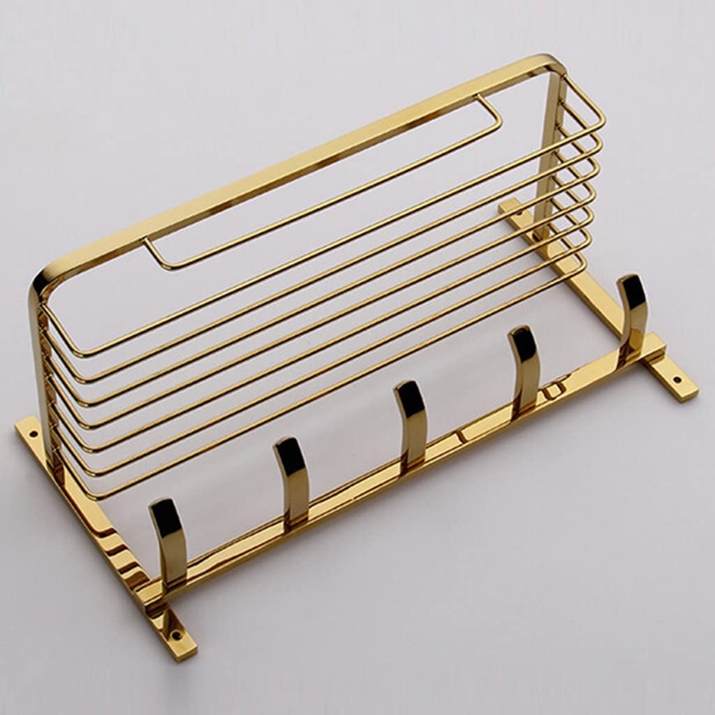 Mensola portaoggetti da parete per bagno e doccia, ripiani galleggianti in acciaio inox con gancio, organizer multifunzionale per cucina e bagno
