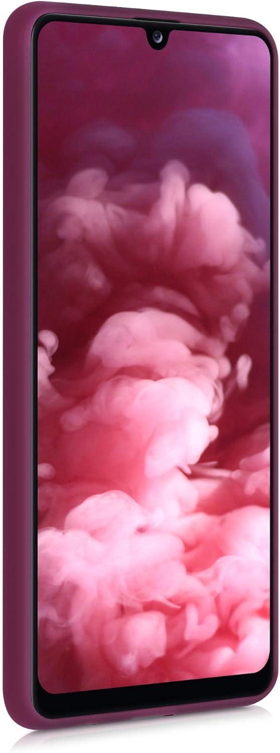kwmobile Case Compatible with Samsung Galaxy A31 Case - Soft Slim Protective TPU Silicone Cover - Bordeaux Violet