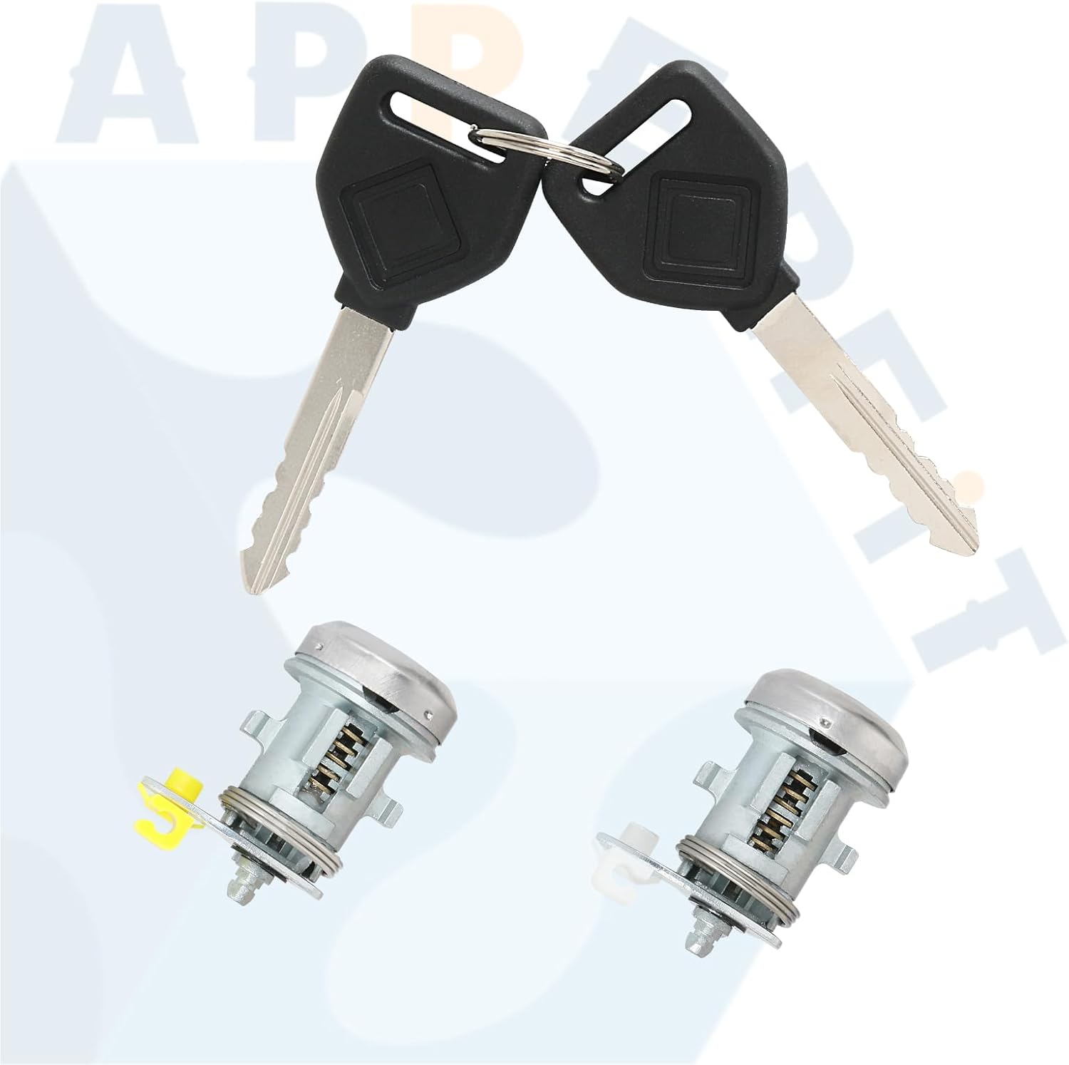 Door Lock Cylinders & Keys for Exterior Door Handle Compatible with Freightliner Truck Cascadia 2007-2017, M2 100 2002-2006, M2 106 2002-2017, M2 112 2003-2017 Door Repair Parts