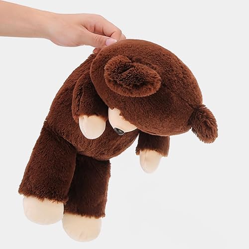 Vista 10 de Almohada de peluche de conejo rosa novedoso y esponjoso de dibujos animados de conejo divertido de anime, juguete de peluche Kawaii para abrazar al