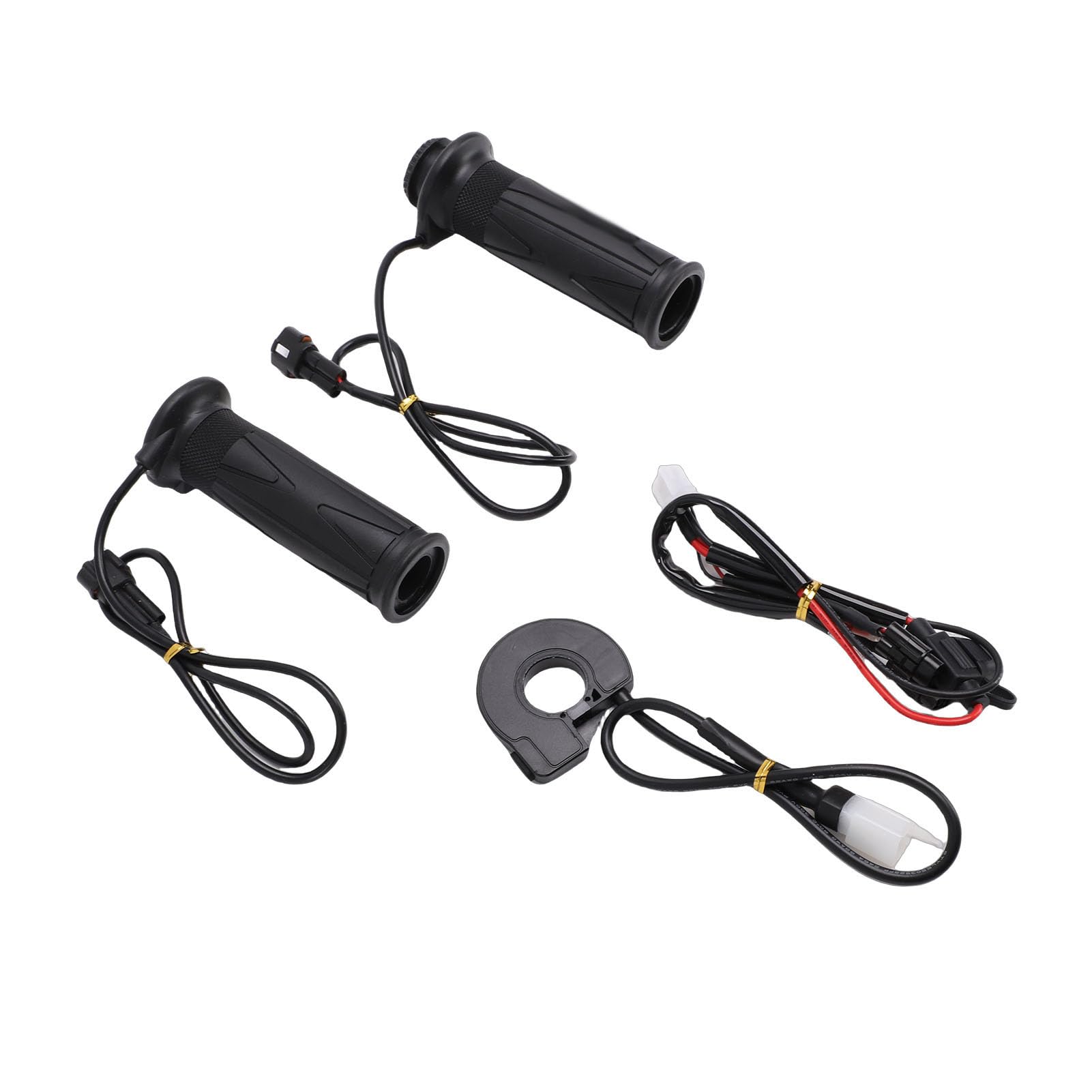 Jiawu Manopole Riscaldate per Moto Scaldamanubri Elettrici Durevoli per la Guida in Climi Freddi Impermeabilizzazione Antiscivolo per Manubri Universali da 7/8 Pollici