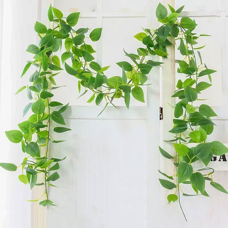 Amazon｜グリーン 観葉植物 アイビー 2本 240cm 吊り下げ ツタ